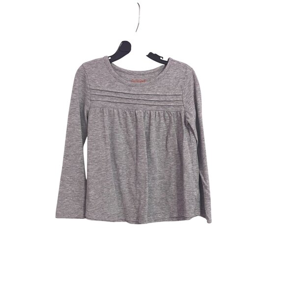 Cat & Jack Girls Gray Long Sleeve Pleated Top Size 5T G-7-207-10 - Picture 1 of 3